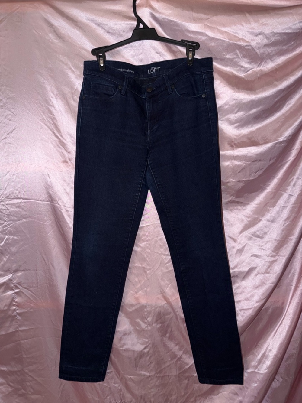 Ann Taylor loft modern skinny dark wash jeans size 27/4